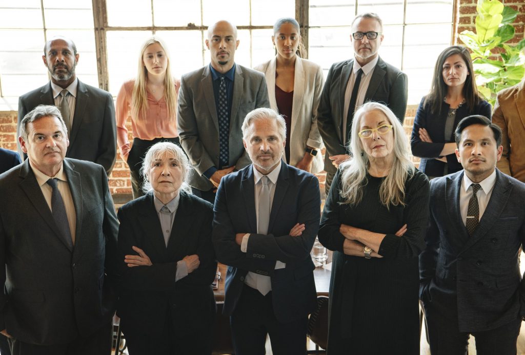 Diverse business people team in an office